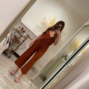 Worn Once - Small Ribbed Wideleg Jumpsuit